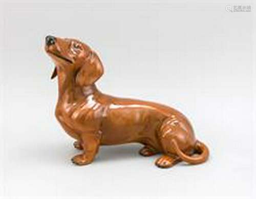 Great Dachshund, Beswick, England, 20th C., painted in