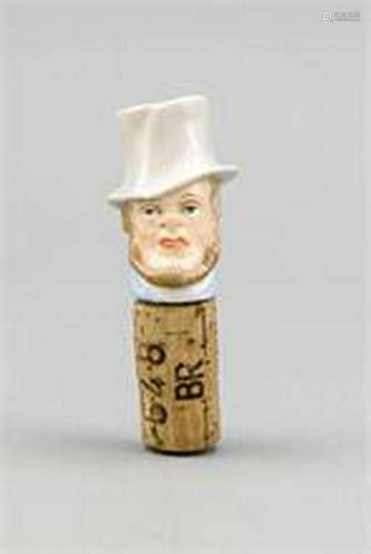 Decorative cork stopper, Meissen, mark 1850-1924, 1st