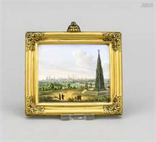 Small picture plate, KPM Berlin, 19th century, fine