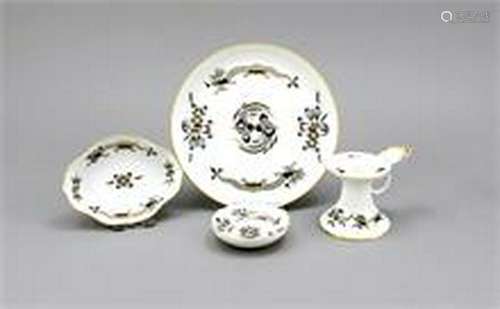 Convolute Meissen, 4 pieces, end of the 20th century,