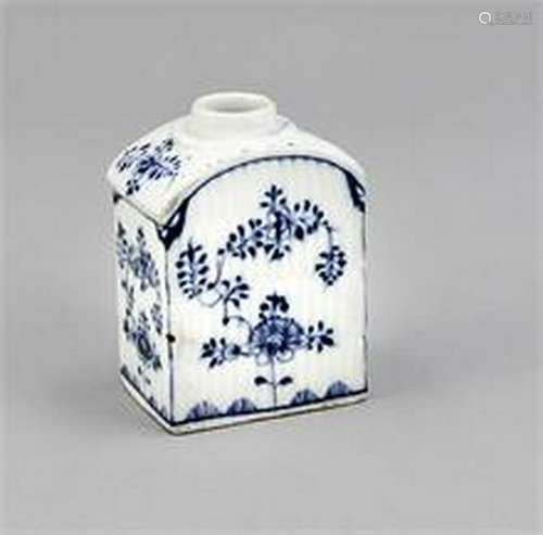 Tea caddy, Meissen, late 18th cent., Stabrelief wall,