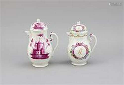 Two jugs, Wallendorf, Thuringia, around 1780-1800, pear