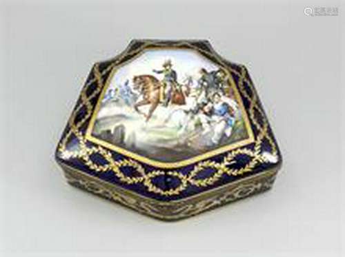 Large lidded box in the style of Sèvres, France,