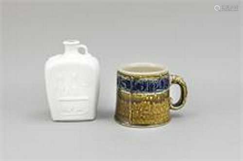 Two parts Riemerschmid, student beer mug, stoneware,