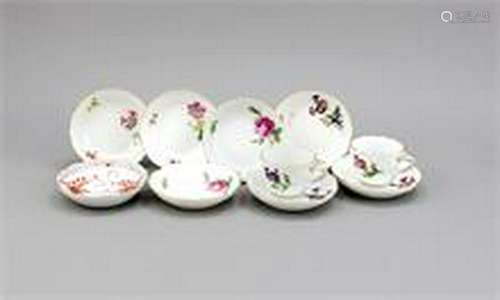 Meissen, 10 pcs. 20th c., 2nd ch., shape New Cutout,