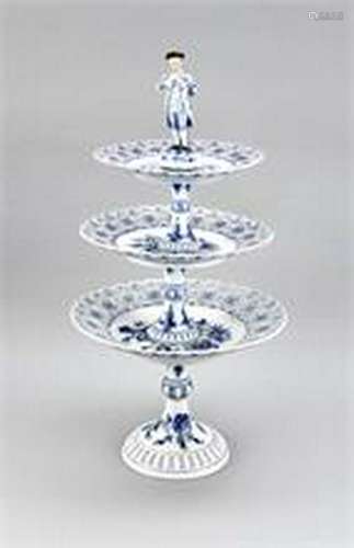 Centerpiece, Carl Teichert, Meissen, c. 1900, 3 levels