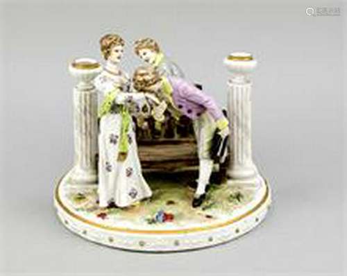 Figural Viennese style candlestick, Ackermann & Fritze,