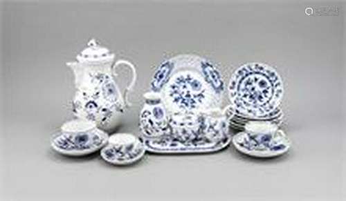 Rest service, 35 pcs., Meissen, marks 19/20th c., 1st,