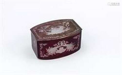 Lidded box, Bohemia, 19th century, straight,