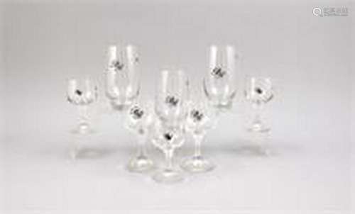 Compilation of glasses, 2nd half of the 20th century,