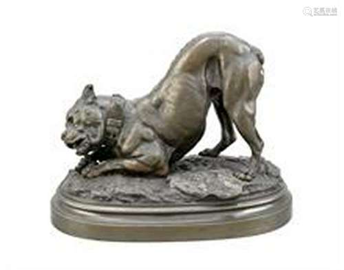 Prosper Lecourtier (1855-1924), French animal sculptor,