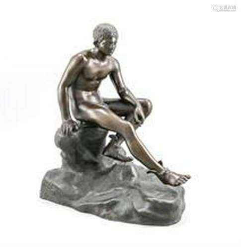 Seated Hermes, after the 1758 found in the Villa of the