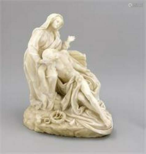 19th-century sculptor, ''Pietá'', alabaster group, a