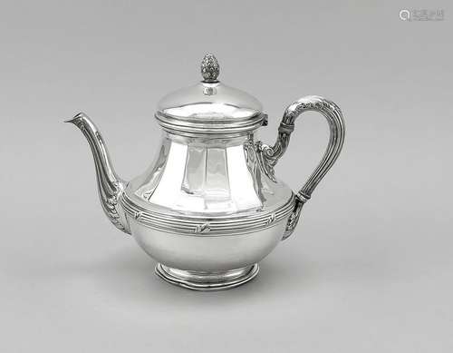 Teapot, German, 20th cent., hallmarked Koch & Bergfeld,