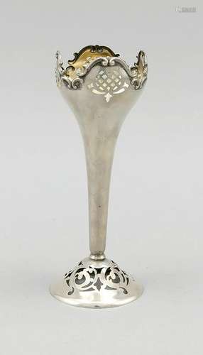 Vase, German, 20th cent., hallmarked Gebr. Kühn,