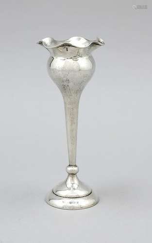 Small vase, England, 1915, city mark Birmingham,