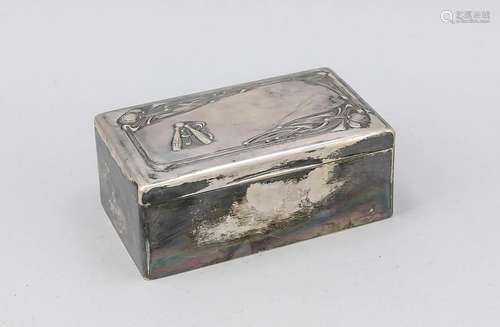 Rectangular Art Nouveau cigarette case, German, around