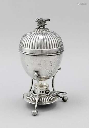 Egg cooker, England, 20th cent., hallmarked Walker &