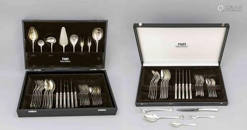 Cutlery for twelve persons, German, 2nd half of the