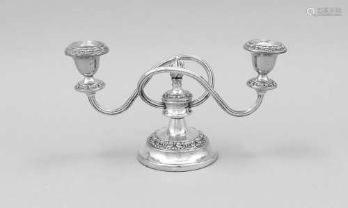 Candlestick, England, 20th century, plated, round,