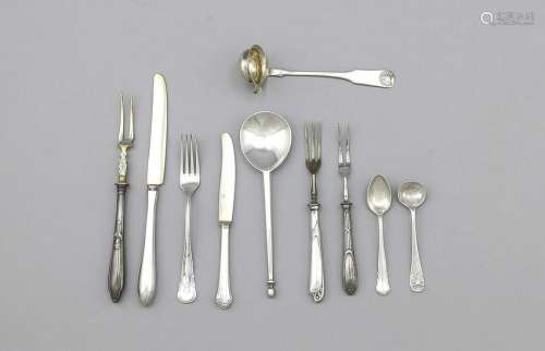 26 pieces cutlery, 20th cent., various manufacturers,