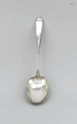 Very large serving spoon, Denmark, 1859, assay master