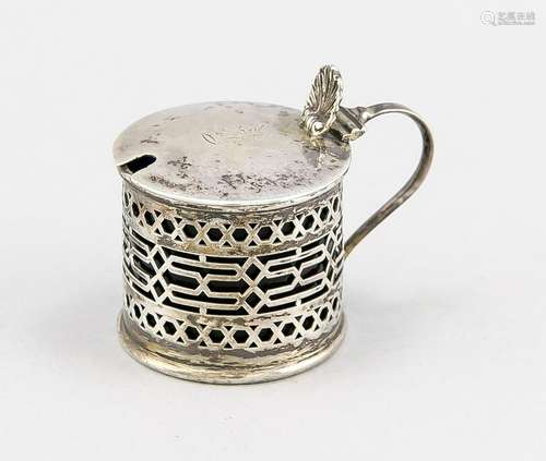 Mustard Vessel, England, 1897, hallmarked Haseler