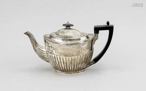 Teapot, England, 1886, hallmarked Charles Stuart