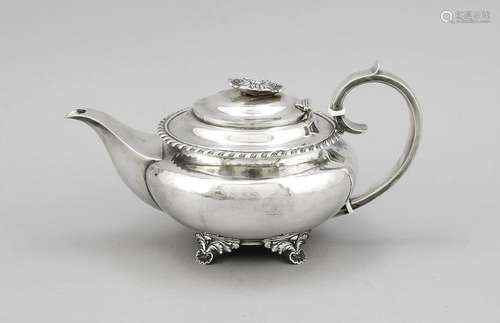 Teapot, England, 1825, hallmarked Richard William