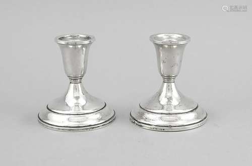 Pair of candlesticks, USA, 2nd half of the 20th