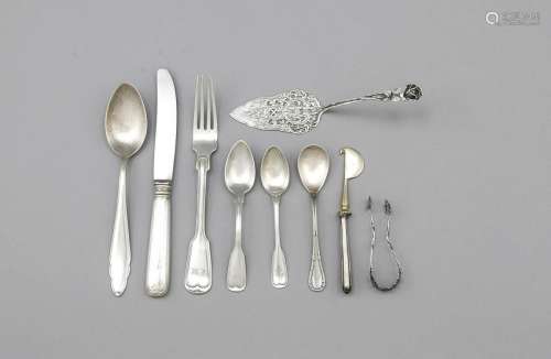 61 pieces cutlery, 20th cent., various manufacturers,