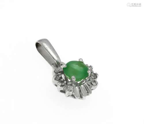 Emerald Pendant WG 333/000 with a round fac. Emerald 5