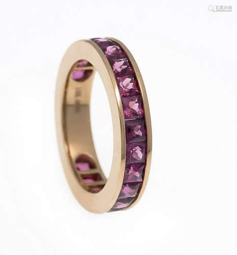 Rhodolite memory ring RG 750/000 with 19 square fac.