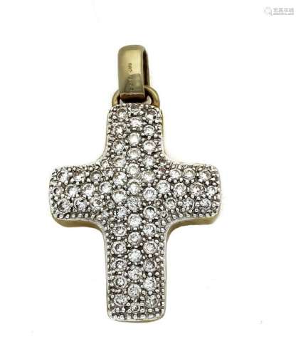 Brilliant Cross Pendant GG / WG 585/000 with 55