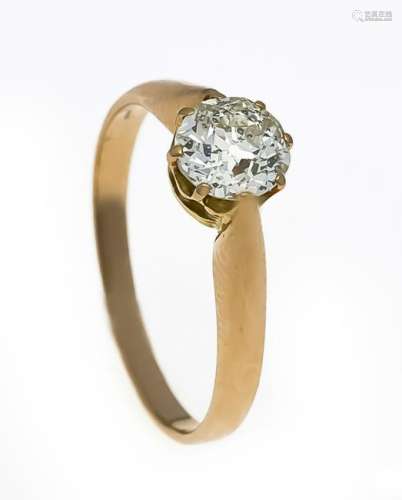 Old cut diamond ring RG 585/000 with an old cut diamond