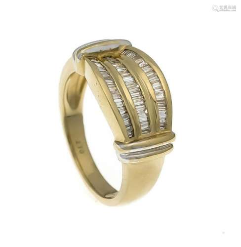 Diamond ring GG / WG 585/000 with diamond baguettes /
