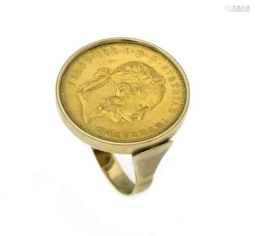 Coin ring GG 585/000 and GG 986/000 1 ducat 1915