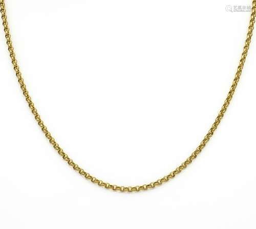 Pea necklace GG 585/000 with spring ring, D. 2.4 mm, L.