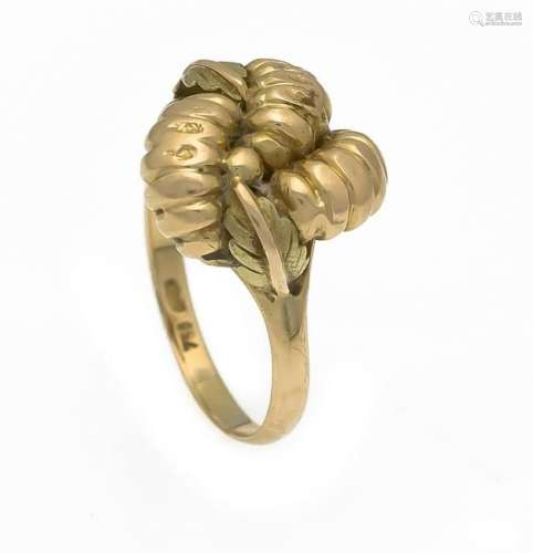 Knot ring GG 750/000 with a knot as ring head, D. 18