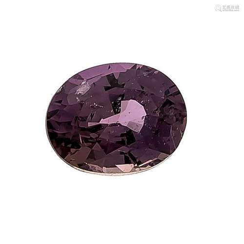 Pink sapphire 1,39 ct, Tanzania, oval fac., Dimensions