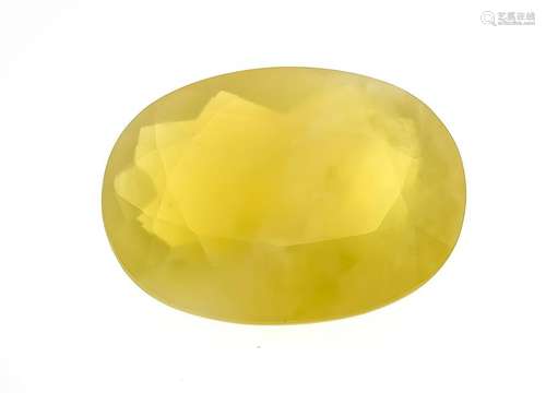 Fire Opal 30,90 ct, oval fac., 27,50 x 20,12 x 12,64 mm