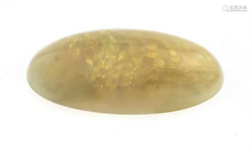 Milk opal cabochon 21,17 ct, oval, with good play of