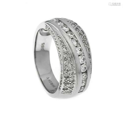 Fa. Christ Brillant-Ring WG 585/000 with 65 diamonds,