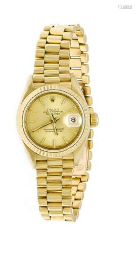 Rolex Datejust ladies' watch Ref. 69173, GG 750, with