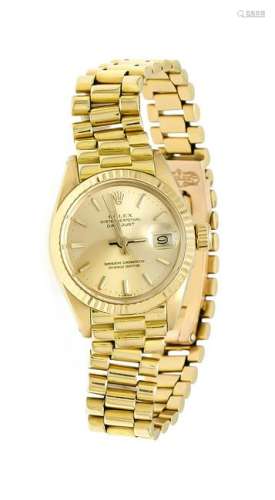 Rolex Datejust ladies' watch Ref. 6917, GG 750, with
