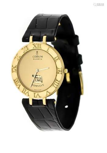 Corum ROMVLVS, men's quartz watch, 750 gold, Roman