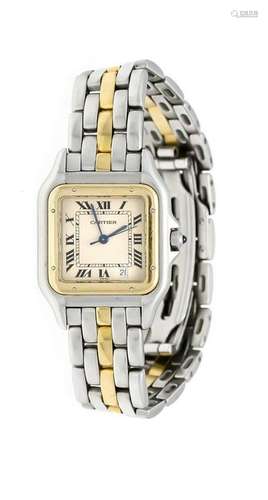 A Cartier quartz men's wristwatch, medium size,