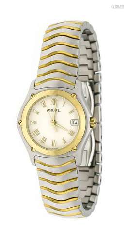 Ebel women's quartz watch Wave, steel / gold, champagne