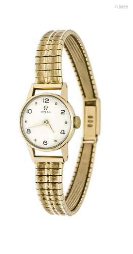 Omega Ladies' watch, 750 gold, manual winding cal. 241,