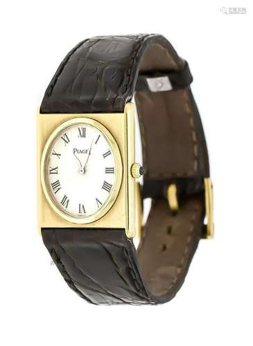 Piaget Tank ovale ladies watch around 1970, 750 gold,